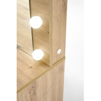Toaletný stolík SUPERSTAR XL s LED osvetlením - dub artisan