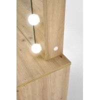 Toaletný stolík SUPERSTAR s LED osvetlením - dub artisan