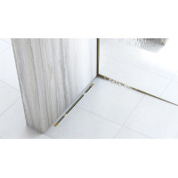 Spádová lišta do sprchovacieho kúta - 120 cm - brúsená zlatá