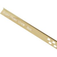 Spádová lišta do sprchovacieho kúta - 120 cm - brúsená zlatá