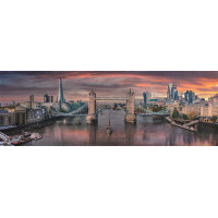 CLEMENTONI Panoramatické puzzle Cez rieku Temžu 1000 dielikov