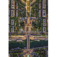 CLEMENTONI Puzzle Let nad Parížom 1500 dielikov