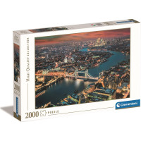 CLEMENTONI Puzzle Letecký pohľad na Londýn 2000 dielikov