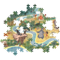 CLEMENTONI Puzzle Story Maps: Kniha džunglí 1000 dielikov