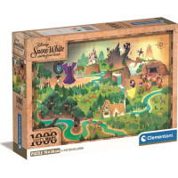 CLEMENTONI Puzzle Story Maps: Snehulienka 1000 dielikov