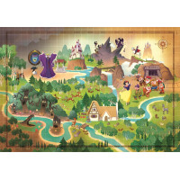 CLEMENTONI Puzzle Story Maps: Snehulienka 1000 dielikov