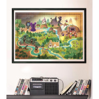 CLEMENTONI Puzzle Story Maps: Snehulienka 1000 dielikov