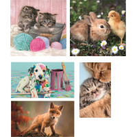 CLEMENTONI Puzzle Zvierací kamaráti 10v1 (18, 30, 48, 60 dielikov)