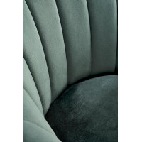Barová stolička REESE - tmavo zelená/zlatá