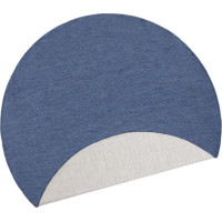 Kusový oboustranný koberec Twin 103100 blue creme circle