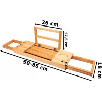 Bambusová polička na vaňu DAFNE