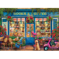 EUROGRAPHICS Puzzle Knihy a káva 1000 dielikov