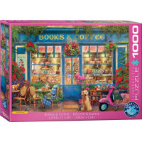 EUROGRAPHICS Puzzle Knihy a káva 1000 dielikov