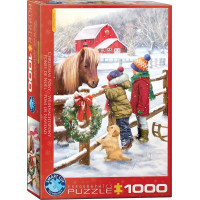 EUROGRAPHICS Puzzle Vianočný poník 1000 dielikov