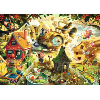 RAVENSBURGER Puzzle Pozor, prasiatka! (Tri malé prasiatka) 1000 dielikov