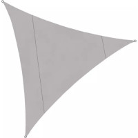 Tieniaca trojuholníková plachta 4x4x4 m - šedá