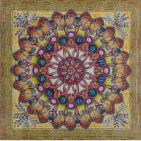 Norimpex Diamantové maľovanie 7D Zlatá mandala 30x30 cm