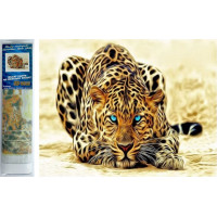 Norimpex Diamantové maľovanie Číhajúci leopard 30x40 cm