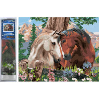 Norimpex Diamantové maľovanie Konské súznenie 30x40 cm