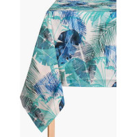 Obrus 135x180 cm - Listy banánovníka - modrý