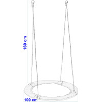 Záhradná hojdačka hniezdo ROMAN 100 cm - multicolor