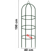 Záhradná kovová pergola 190 cm - stĺpik