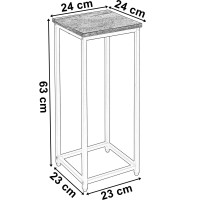 Stojan na kvety ARBEN 60 cm - dub craft/čierny