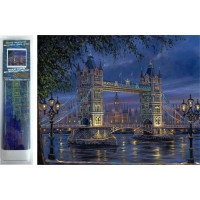 Norimpex Diamantové maľovanie Nočná Tower Bridge 30x40 cm