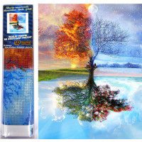 Norimpex Diamantové maľovanie Strom štvoro ročných období 30x40 cm