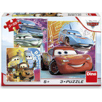 DINO Puzzle Cars: kamarátii 3x55 dielikov