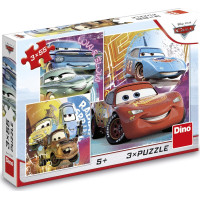 DINO Puzzle Cars: kamarátii 3x55 dielikov
