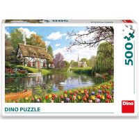 DINO Puzzle Chata pri vode 500 dielikov