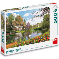 DINO Puzzle Chata pri vode 500 dielikov