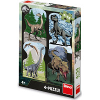 DINO Puzzle Jurský svet 4x54 dielikov