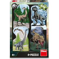 DINO Puzzle Jurský svet 4x54 dielikov