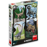 DINO Puzzle Jurský svet 4x54 dielikov