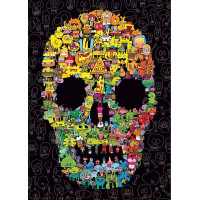HEYE Puzzle Pens are my Friends: Doodle Skull 1000 dielikov