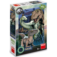 DINO Svietiace puzzle Jurský Svet XL 100 dielikov