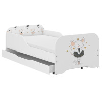 Detská posteľ KIM - MYŠKA 140x70 cm + MATRAC