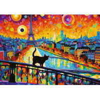 TREFL Puzzle Mačka v Paríži 1000 dielikov