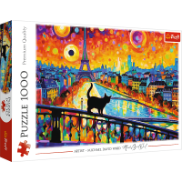 TREFL Puzzle Mačka v Paríži 1000 dielikov