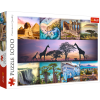TREFL Puzzle Koláž, Afrika 1000 dielikov