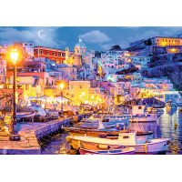 TREFL Puzzle Ostrov Procida v noci, Taliansko 1000 dielikov