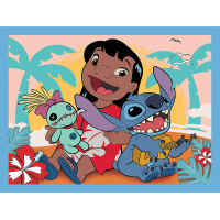 TREFL Sada 3v1 Lilo&Stitch: Šťastný deň (2x puzzle + pexeso)