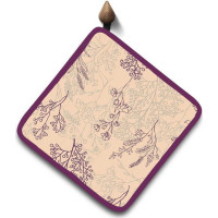Kuchynská podložka NATURE 20x20 cm - Levanduľa - béžová