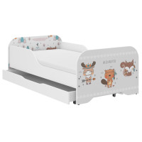 Detská posteľ KIM - LESNÉ ZVIERATÁ 160x80 cm