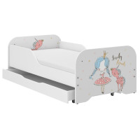 Detská posteľ KIM - PRINCEZNA A JEDNOROŽEC 160x80 cm