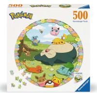 RAVENSBURGER Okrúhle puzzle Roztomilí Pokémoni 500 dielikov