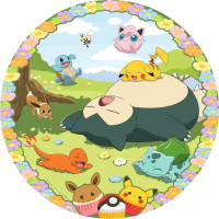 RAVENSBURGER Okrúhle puzzle Roztomilí Pokémoni 500 dielikov