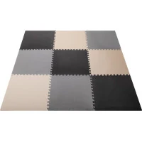 KIK Penové puzzle Odtiene šedej s okrajmi IV. (58x58)